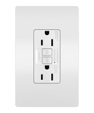 Legrand - 1597TRWRW - Tamper-Resistant Weather-Resistant 15A Duplex Self-Test GFCI Receptacles with SafeLock Protection - radiant - White