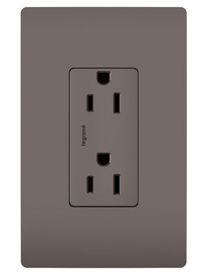 Legrand - 885TR - Tamper-Resistant Outlet - radiant - Brown