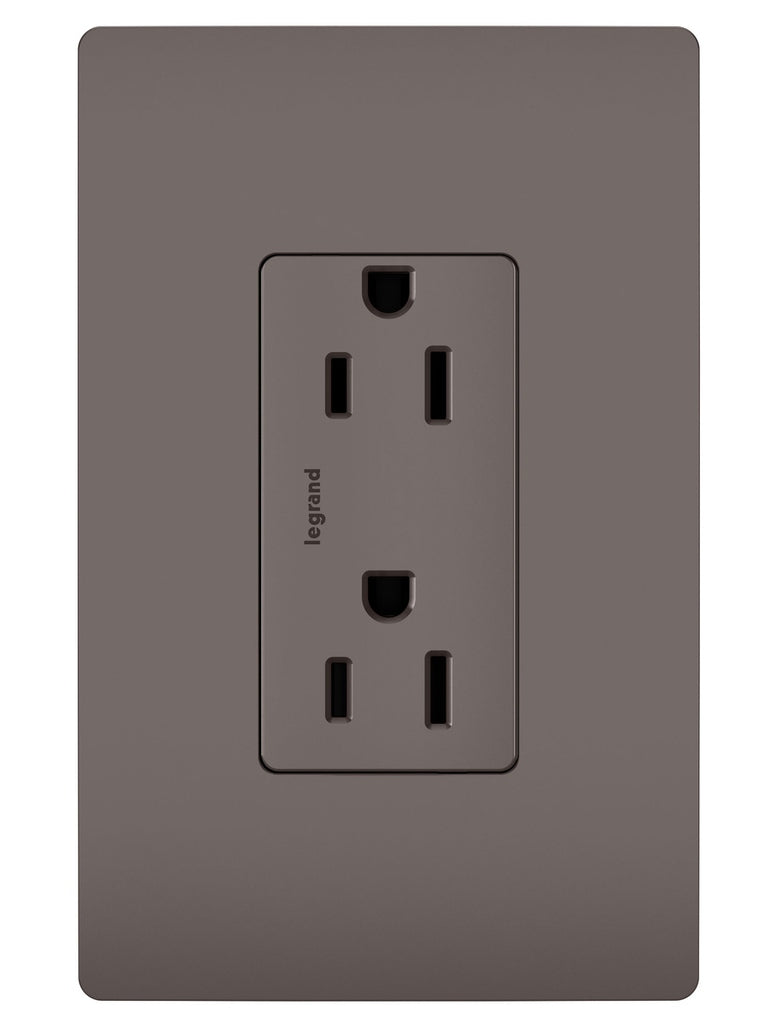 Legrand - 885TR - Tamper-Resistant Outlet - radiant - Brown
