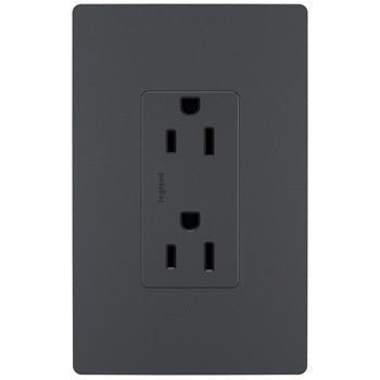 Legrand - 885TRGCC12 - Tamper-Resistant Outlet - radiant - Graphite