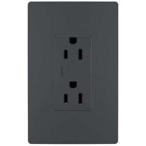 Legrand - 885TRGCC12 - Tamper-Resistant Outlet - radiant - Graphite
