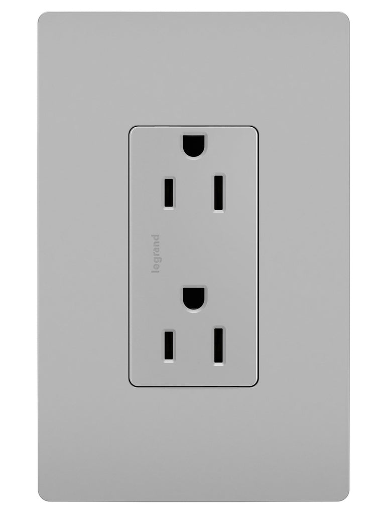 Legrand - 885TRGRY - Tamper-Resistant Outlet - radiant - Gray