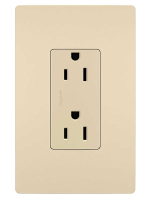 Legrand - 885TRI - Tamper-Resistant Outlet - radiant - Ivory