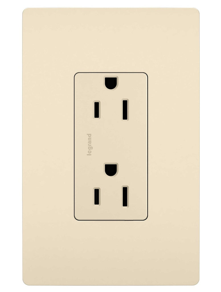 Legrand - 885TRLA - Tamper-Resistant Outlet - radiant - Light Almond
