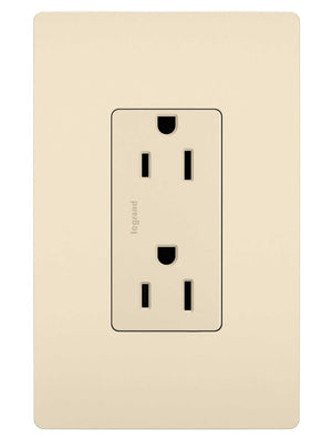 Legrand - 885TRLA - Tamper-Resistant Outlet - radiant - Light Almond