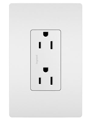 Legrand - 885TRW - Tamper-Resistant Outlet - radiant - White