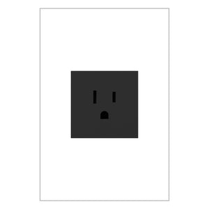 Legrand - ARTR151G10 - 15A Single Tamper-Resistant Outlet - adorne - Graphite