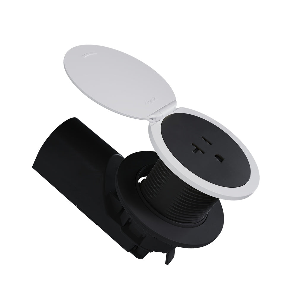 Legrand - CP498LMW - Kitchen Countertop Outlet Lid W - radiant - Matte White