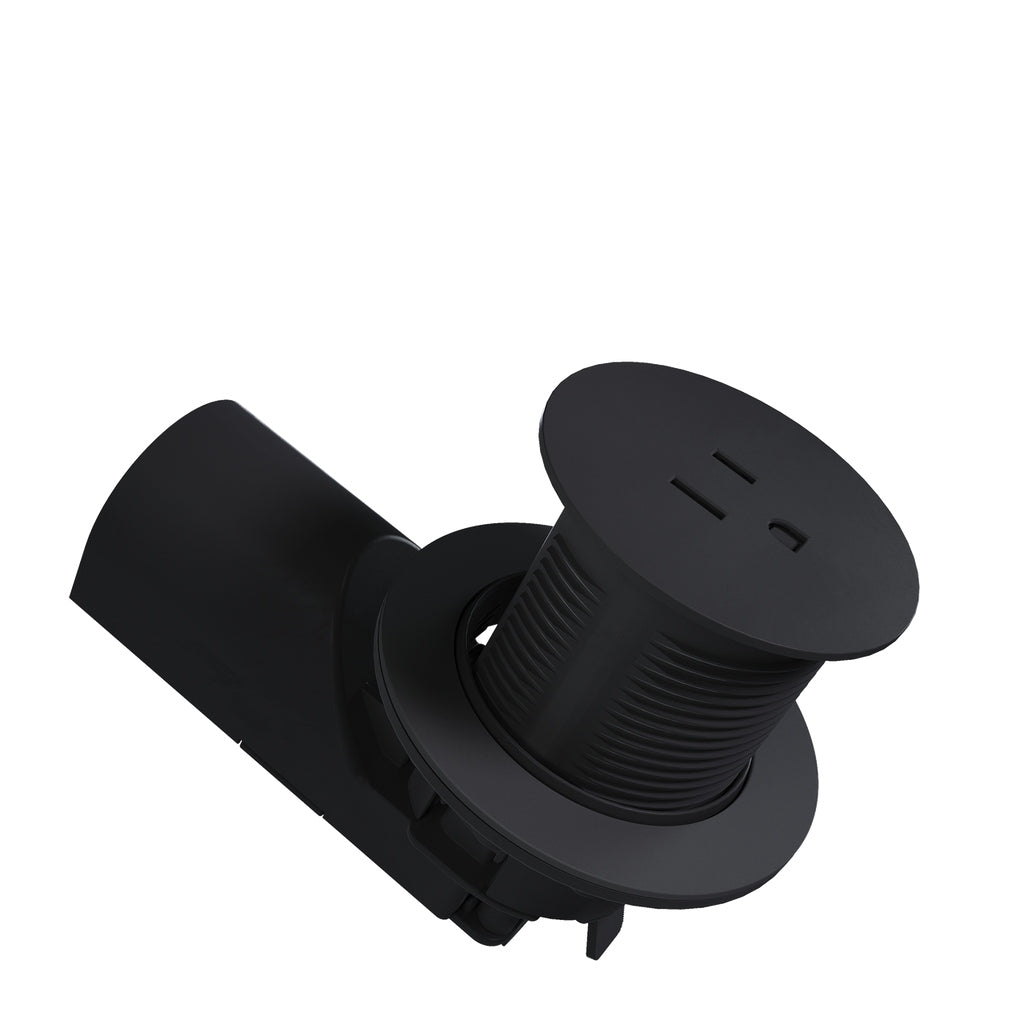 Legrand - CP498TR15BK - Single Kitchen Countertop Outlet TR 15A 125V - radiant - Black
