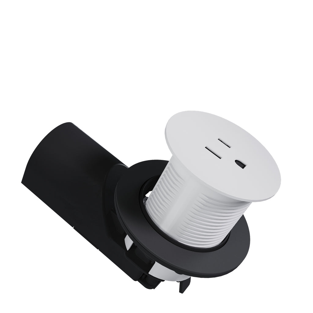 Legrand - CP498TR15W - Single Kitchen Countertop Outlet TR 15A 125V - radiant - White