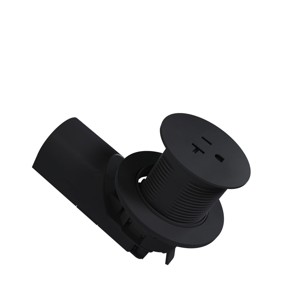 Legrand - CP498TR20BK - Single Kitchen Countertop Outlet TR 20A 125V - radiant - Black