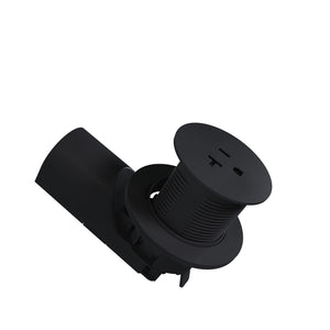 Legrand - CP498TR20BK - Single Kitchen Countertop Outlet TR 20A 125V - radiant - Black