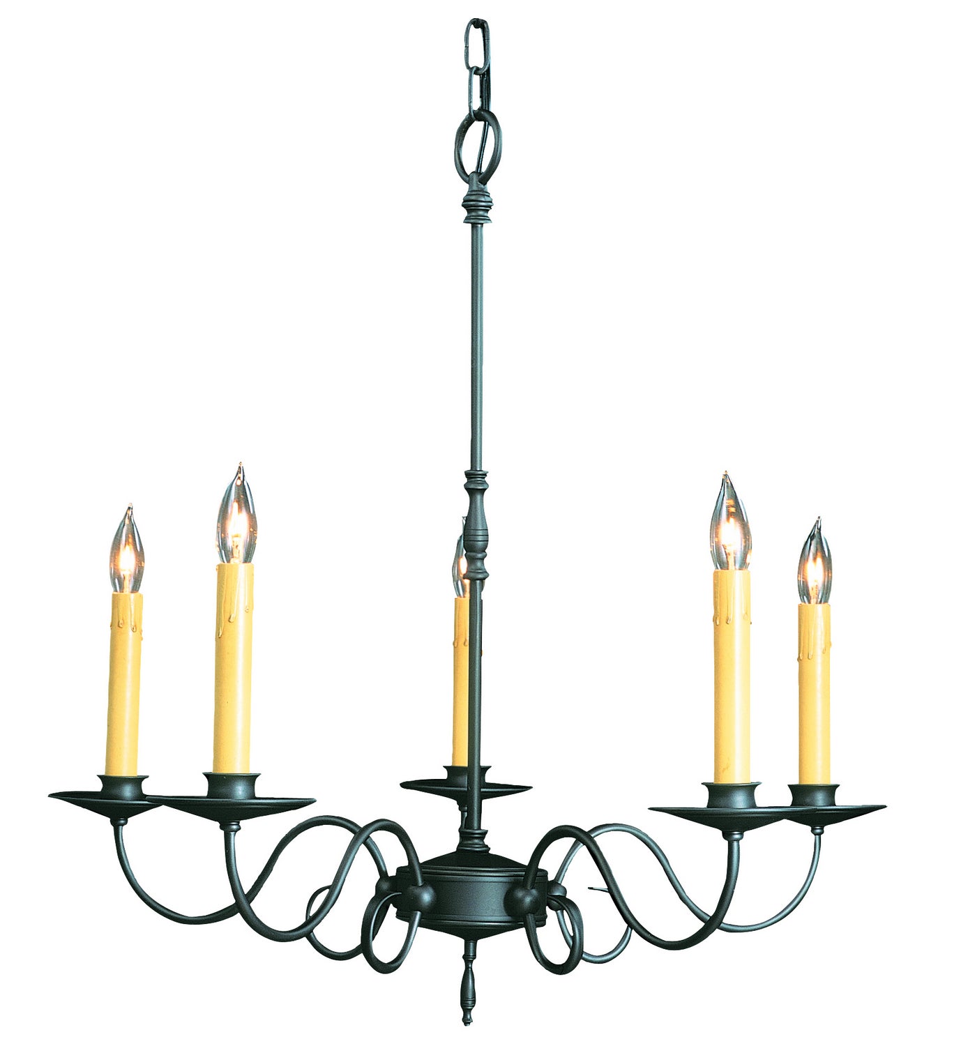 Framburg - 1315 CH - Five Light Chandelier - Black Forest - Charcoal