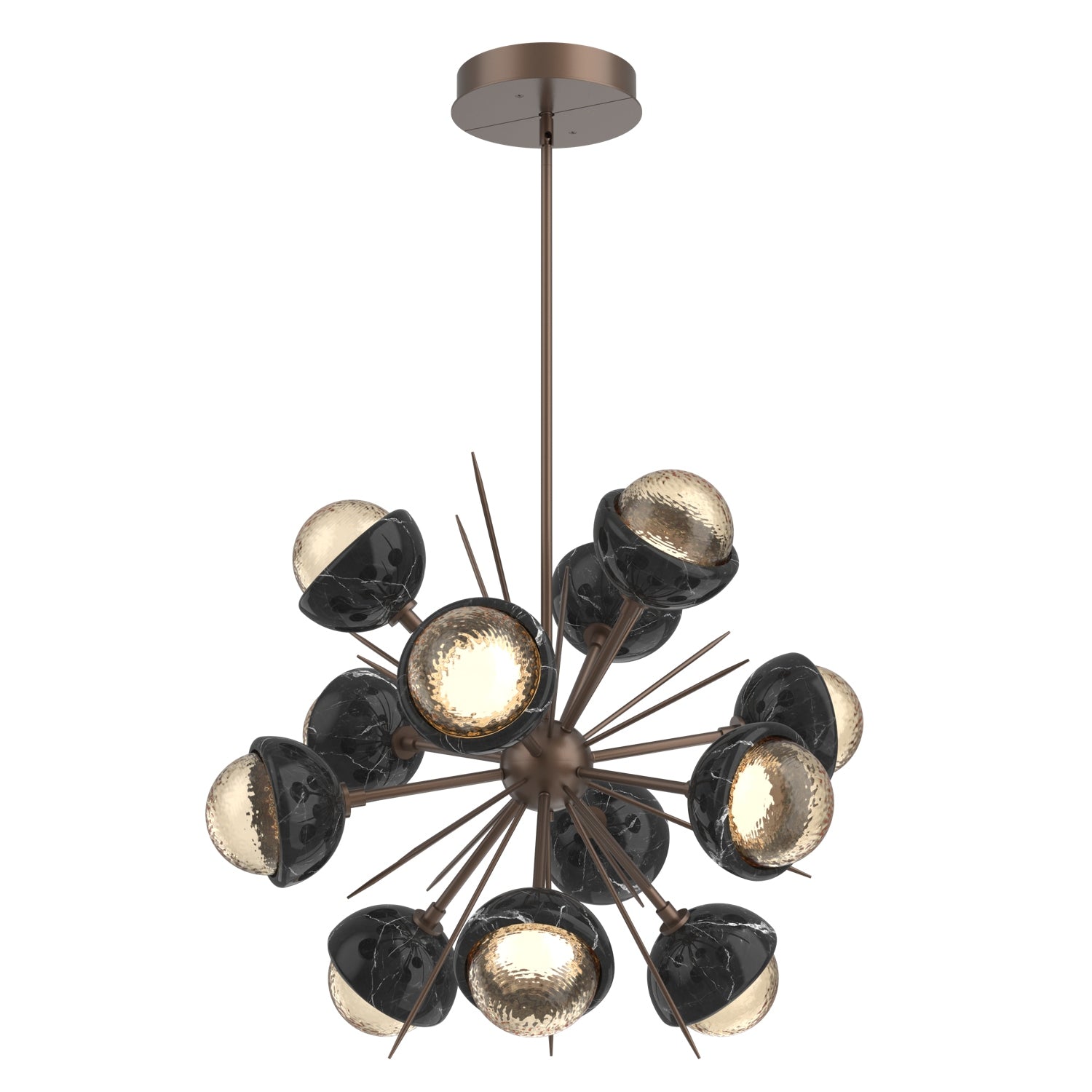 Hammerton Studio - CHB0093-0A-BB-A-001-L1-BM - LED Chandelier - Cabochon - Burnished Bronze