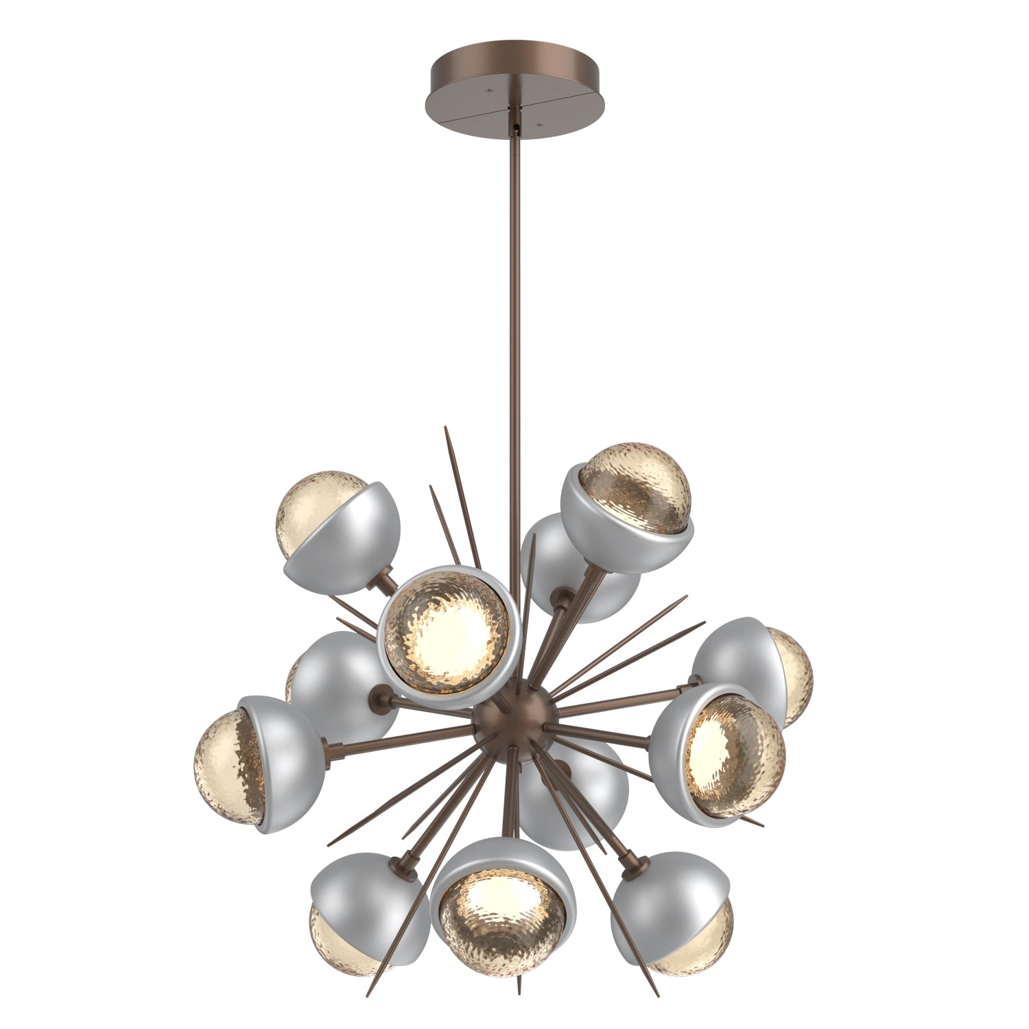 Hammerton Studio - CHB0093-0A-BB-A-001-L1-CS - LED Chandelier - Cabochon - Burnished Bronze