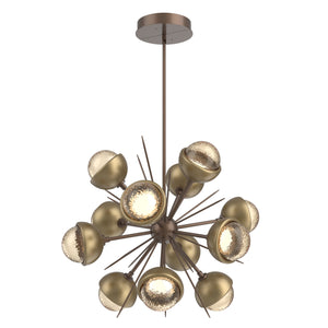 Hammerton Studio - CHB0093-0A-BB-A-001-L1-GB - LED Chandelier - Cabochon - Burnished Bronze