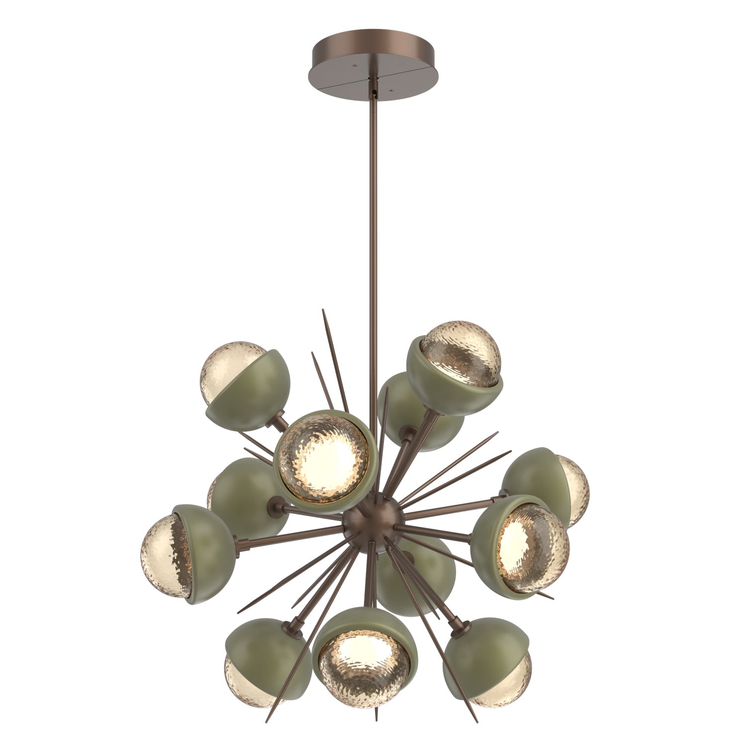 Hammerton Studio - CHB0093-0A-BB-A-001-L1-GE - LED Chandelier - Cabochon - Burnished Bronze