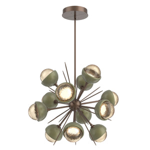 Hammerton Studio - CHB0093-0A-BB-A-001-L1-GE - LED Chandelier - Cabochon - Burnished Bronze