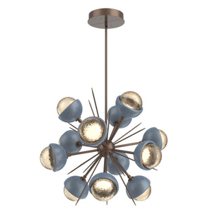 Hammerton Studio - CHB0093-0A-BB-A-001-L3-BU - LED Chandelier - Cabochon - Burnished Bronze