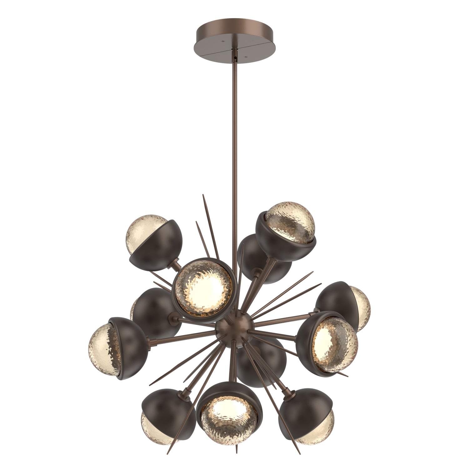 Hammerton Studio - CHB0093-0A-BB-A-001-L3-FB - LED Chandelier - Cabochon - Burnished Bronze