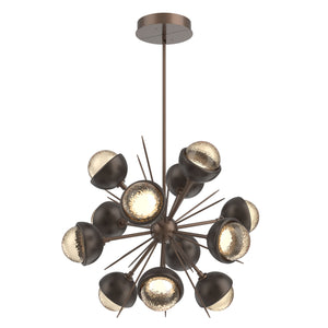 Hammerton Studio - CHB0093-0A-BB-A-001-L3-FB - LED Chandelier - Cabochon - Burnished Bronze