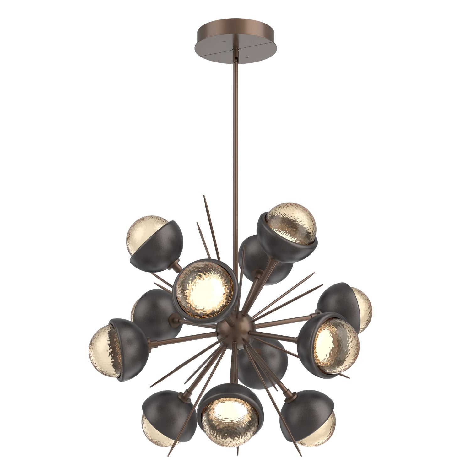 Hammerton Studio - CHB0093-0A-BB-A-001-L3-GP - LED Chandelier - Cabochon - Burnished Bronze