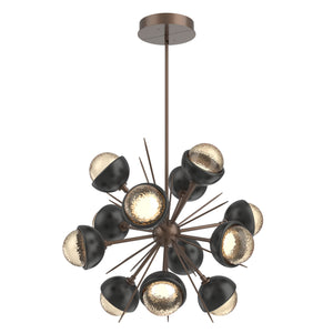 Hammerton Studio - CHB0093-0A-BB-A-001-L3-MB - LED Chandelier - Cabochon - Burnished Bronze