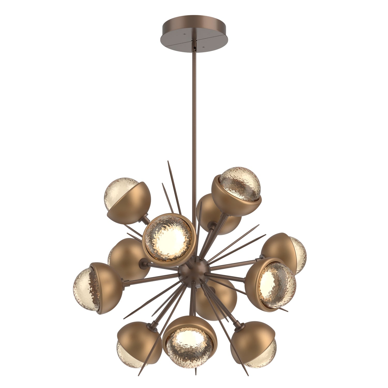 Hammerton Studio - CHB0093-0A-BB-A-001-L3-NB - LED Chandelier - Cabochon - Burnished Bronze