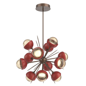 Hammerton Studio - CHB0093-0A-BB-A-001-L3-RE - LED Chandelier - Cabochon - Burnished Bronze