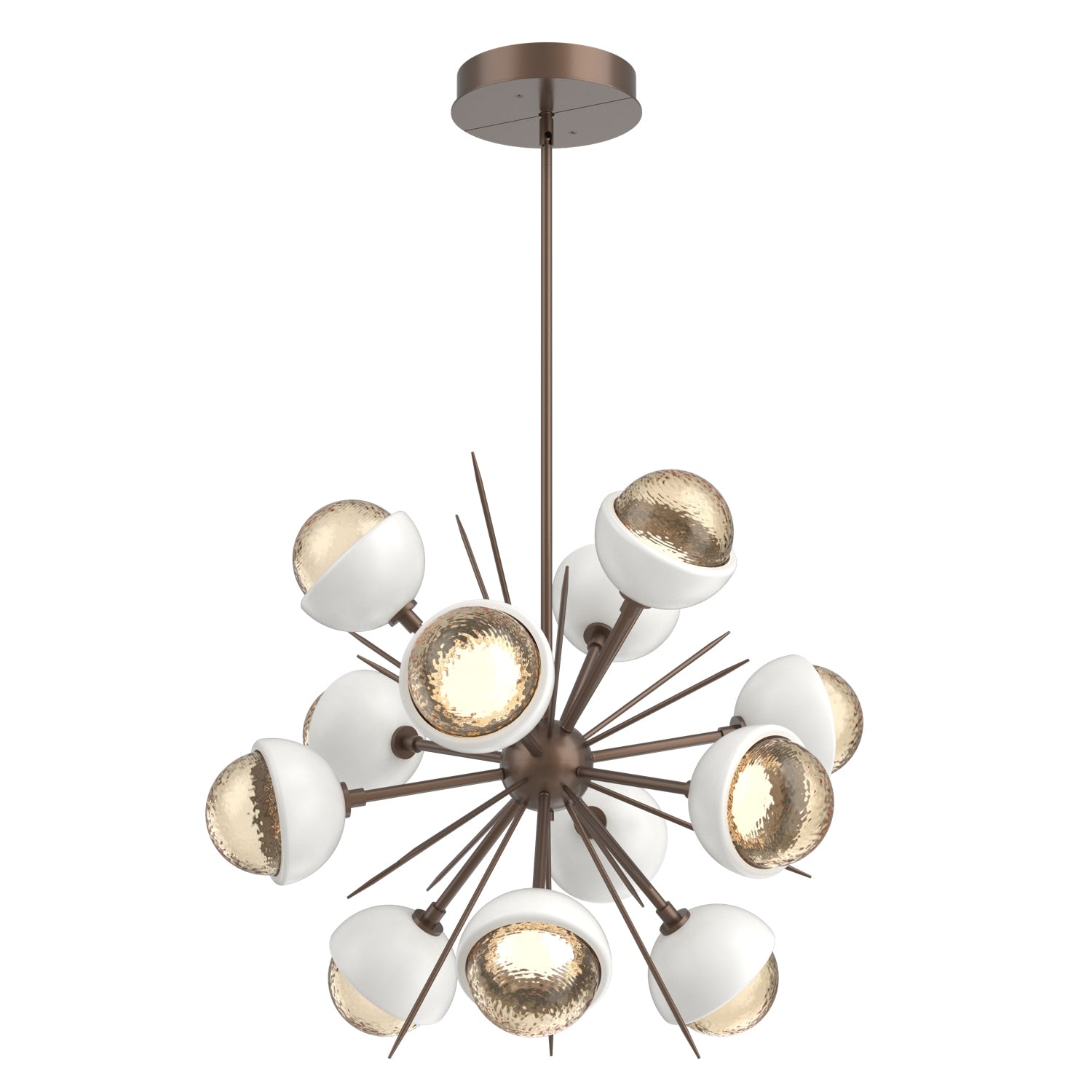Hammerton Studio - CHB0093-0A-BB-A-001-L3-WI - LED Chandelier - Cabochon - Burnished Bronze