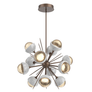 Hammerton Studio - CHB0093-0A-BB-A-001-L3-WM - LED Chandelier - Cabochon - Burnished Bronze