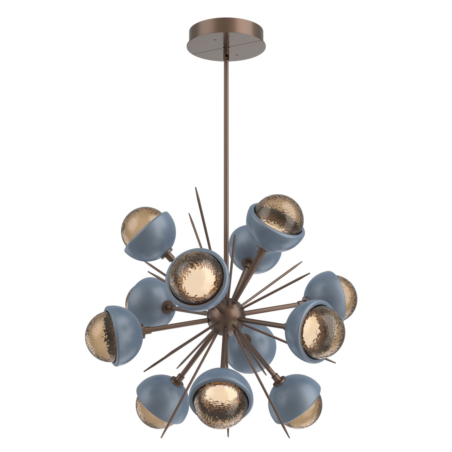 Hammerton Studio - CHB0093-0A-BB-B-001-L1-BU - LED Chandelier - Cabochon - Burnished Bronze