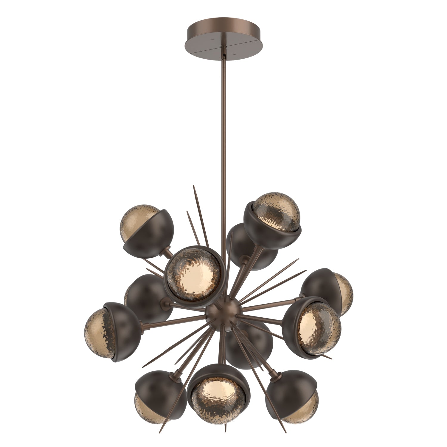 Hammerton Studio - CHB0093-0A-BB-B-001-L1-FB - LED Chandelier - Cabochon - Burnished Bronze