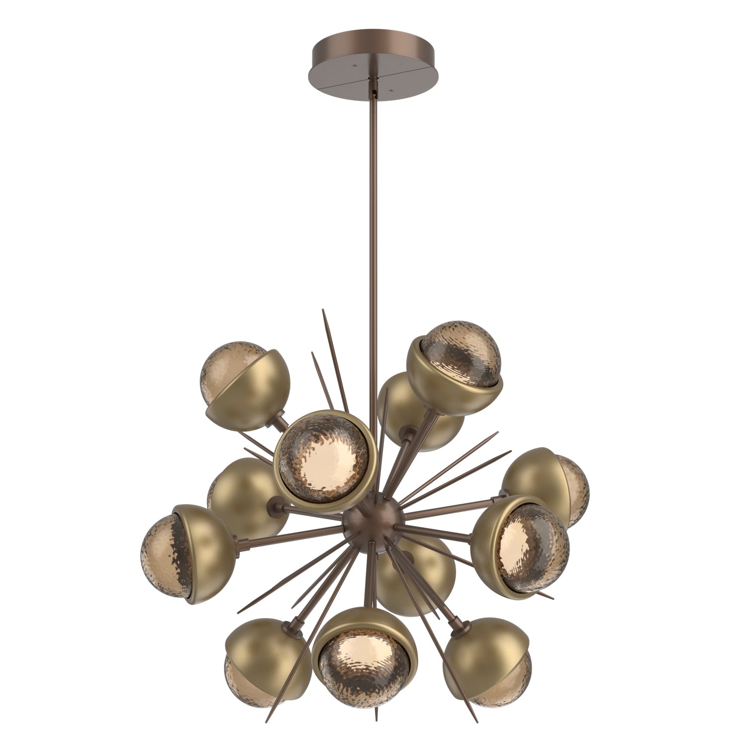Hammerton Studio - CHB0093-0A-BB-B-001-L1-GB - LED Chandelier - Cabochon - Burnished Bronze