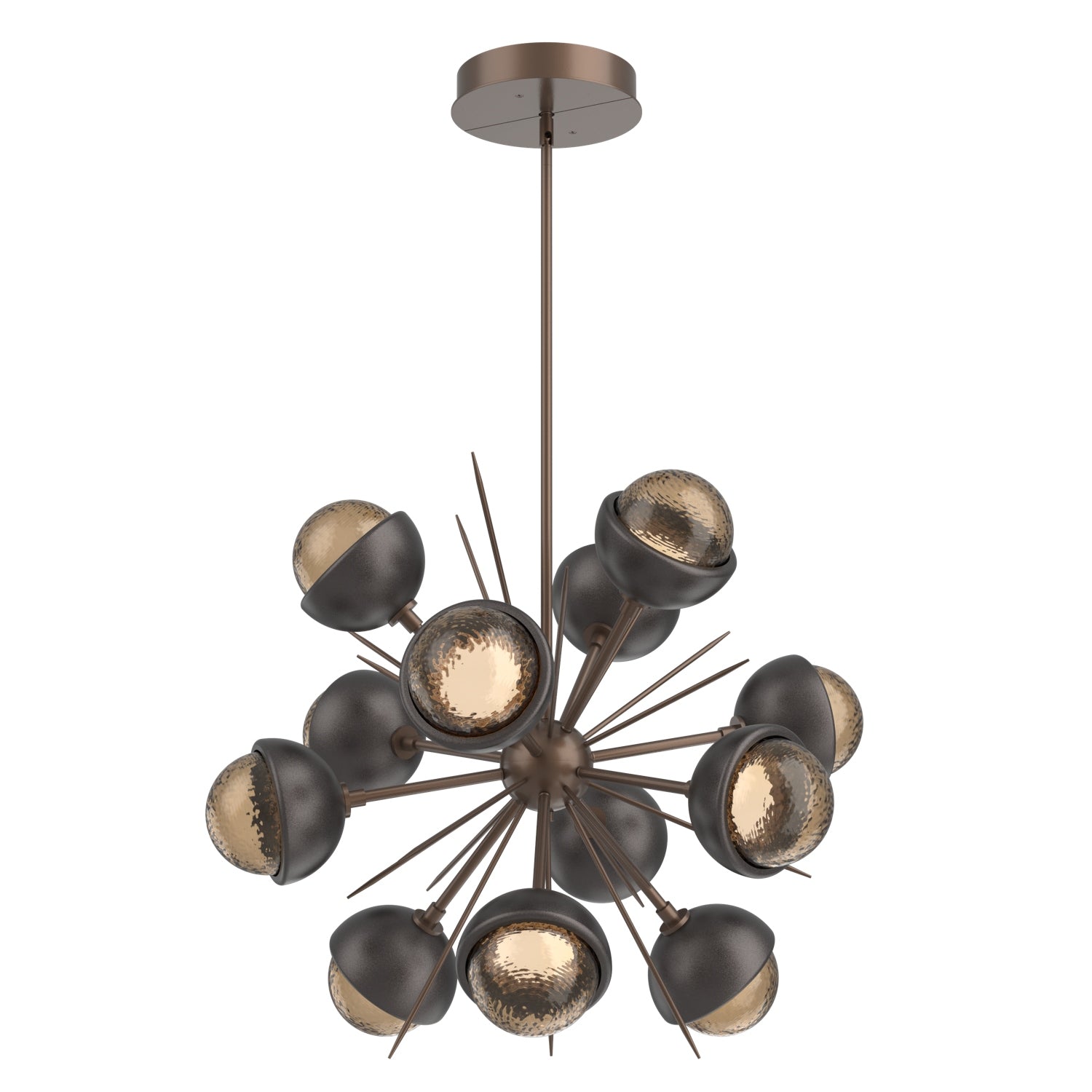 Hammerton Studio - CHB0093-0A-BB-B-001-L1-GP - LED Chandelier - Cabochon - Burnished Bronze