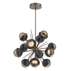 Hammerton Studio - CHB0093-0A-BB-B-001-L1-MB - LED Chandelier - Cabochon - Burnished Bronze
