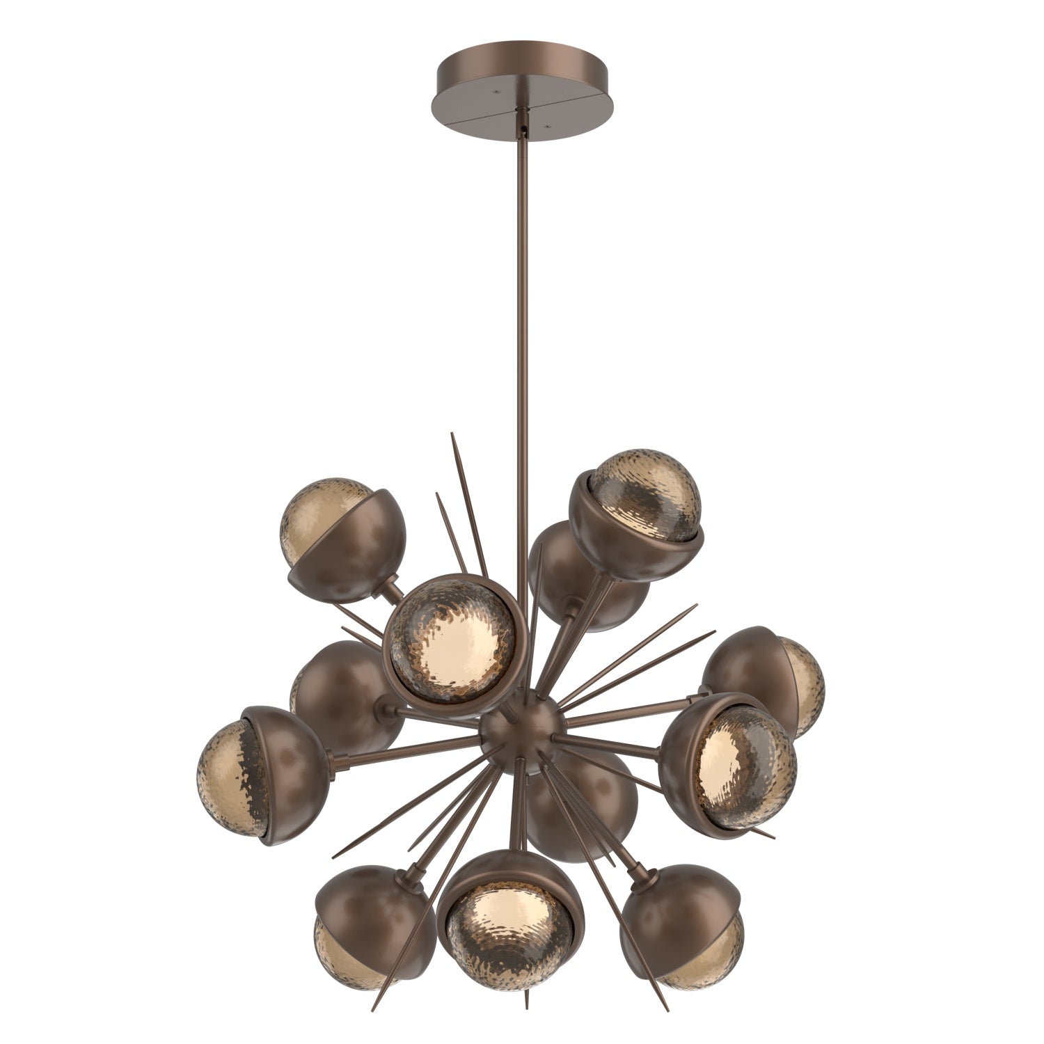 Hammerton Studio - CHB0093-0A-BB-B-001-L1-MS - LED Chandelier - Cabochon - Burnished Bronze
