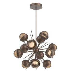Hammerton Studio - CHB0093-0A-BB-B-001-L1-MS - LED Chandelier - Cabochon - Burnished Bronze