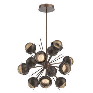 Hammerton Studio - CHB0093-0A-BB-B-001-L3-FB - LED Chandelier - Cabochon - Burnished Bronze