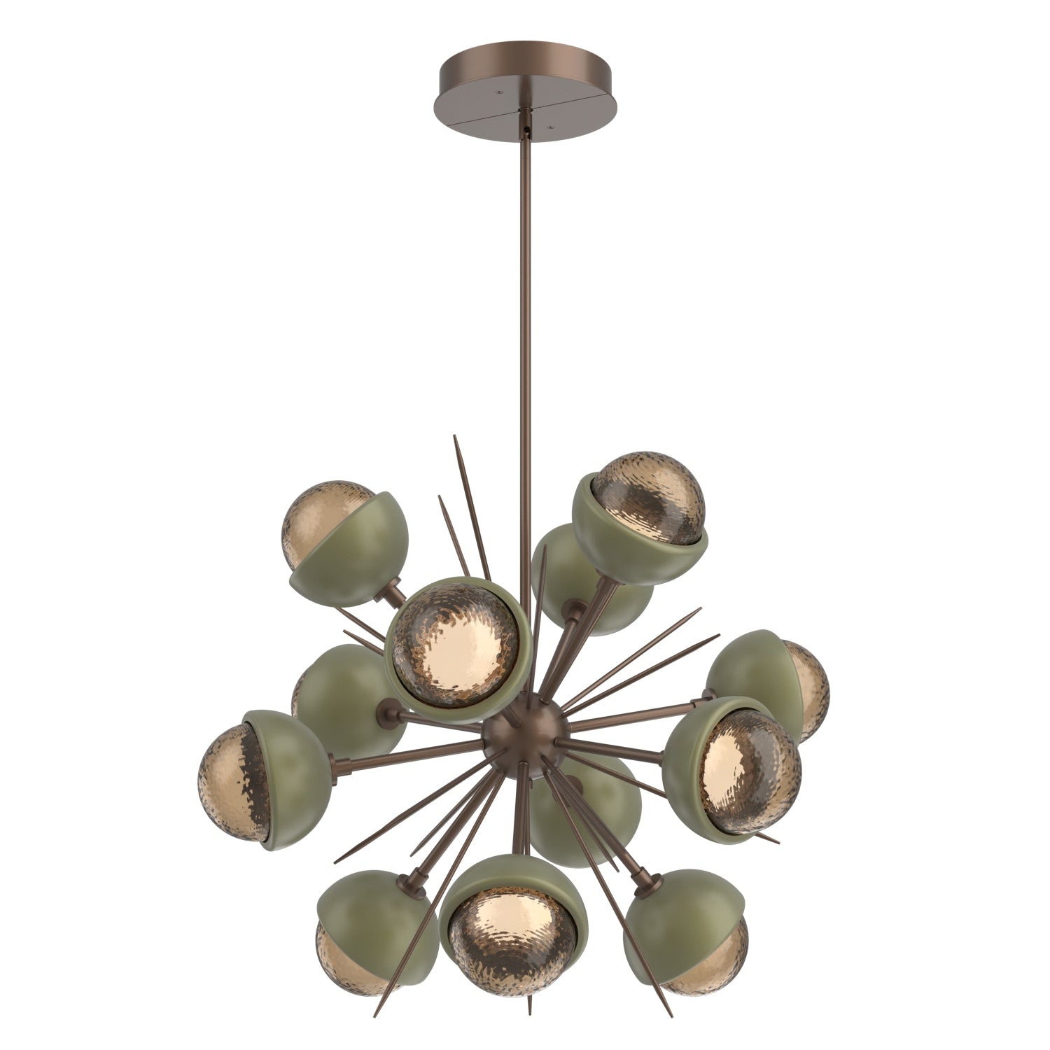 Hammerton Studio - CHB0093-0A-BB-B-001-L3-GE - LED Chandelier - Cabochon - Burnished Bronze