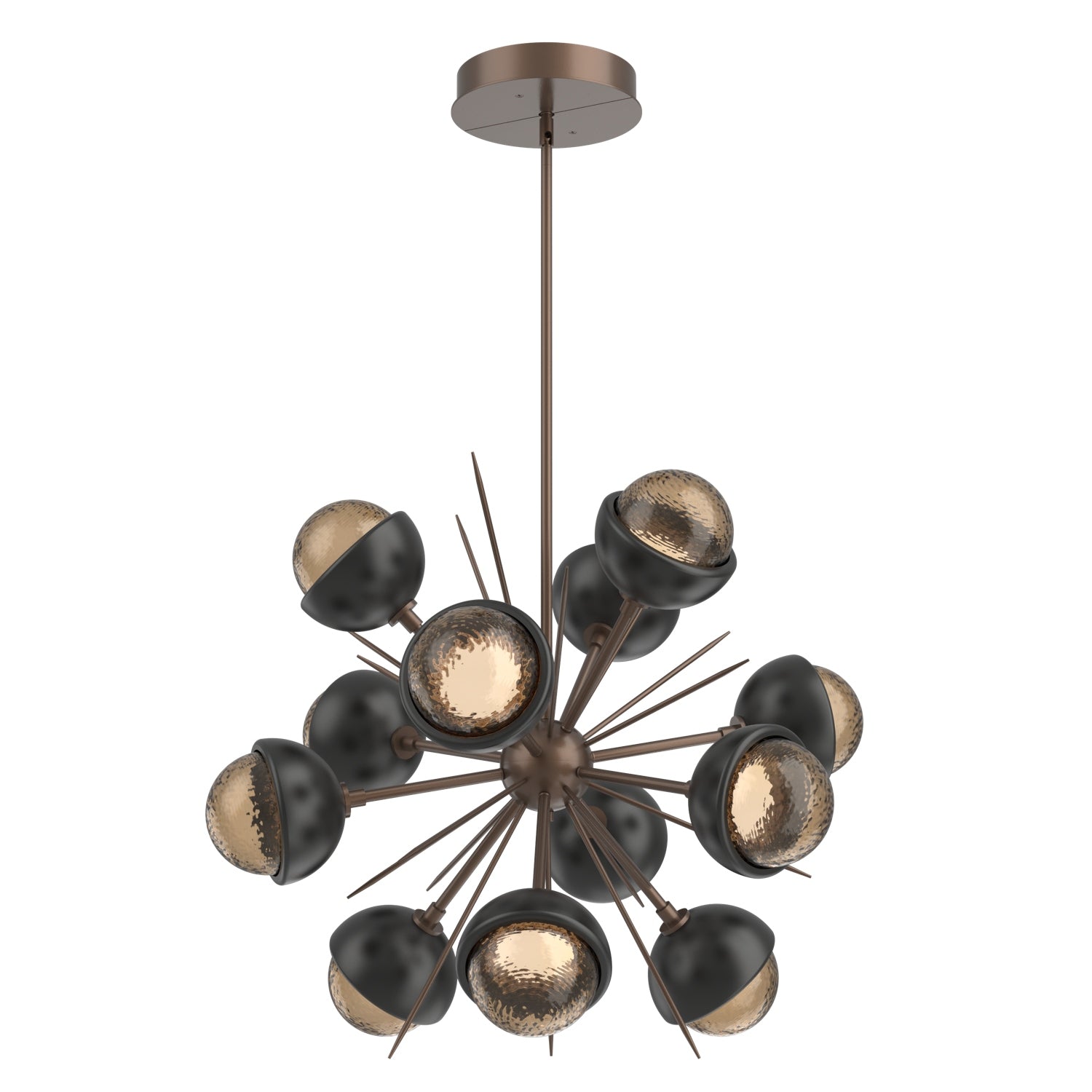 Hammerton Studio - CHB0093-0A-BB-B-001-L3-MB - LED Chandelier - Cabochon - Burnished Bronze