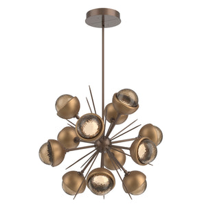 Hammerton Studio - CHB0093-0A-BB-B-001-L3-NB - LED Chandelier - Cabochon - Burnished Bronze