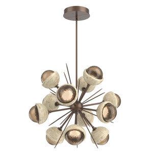 Hammerton Studio - CHB0093-0A-BB-B-001-L3-TR - LED Chandelier - Cabochon - Burnished Bronze