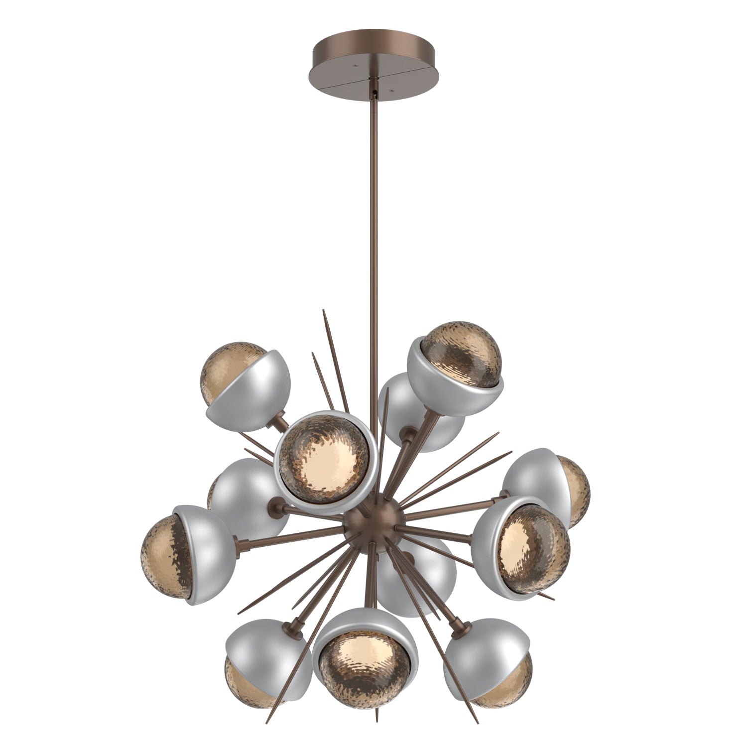 Hammerton Studio - CHB0093-0A-BB-B-001-L3-WI - LED Chandelier - Cabochon - Burnished Bronze