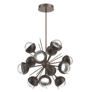 Hammerton Studio - CHB0093-0A-BB-C-001-L1-FB - LED Chandelier - Cabochon - Burnished Bronze