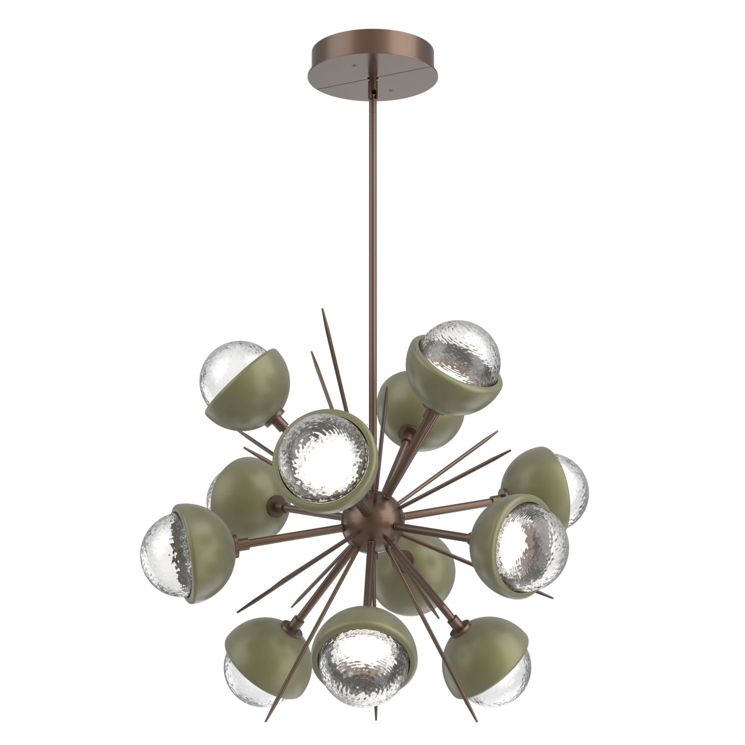 Hammerton Studio - CHB0093-0A-BB-C-001-L1-GE - LED Chandelier - Cabochon - Burnished Bronze