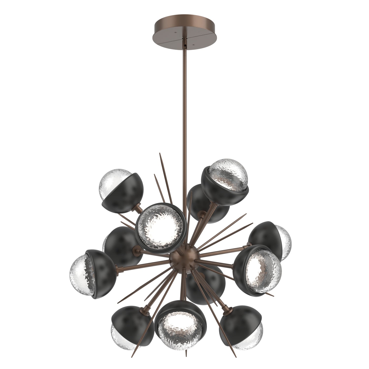 Hammerton Studio - CHB0093-0A-BB-C-001-L1-MB - LED Chandelier - Cabochon - Burnished Bronze