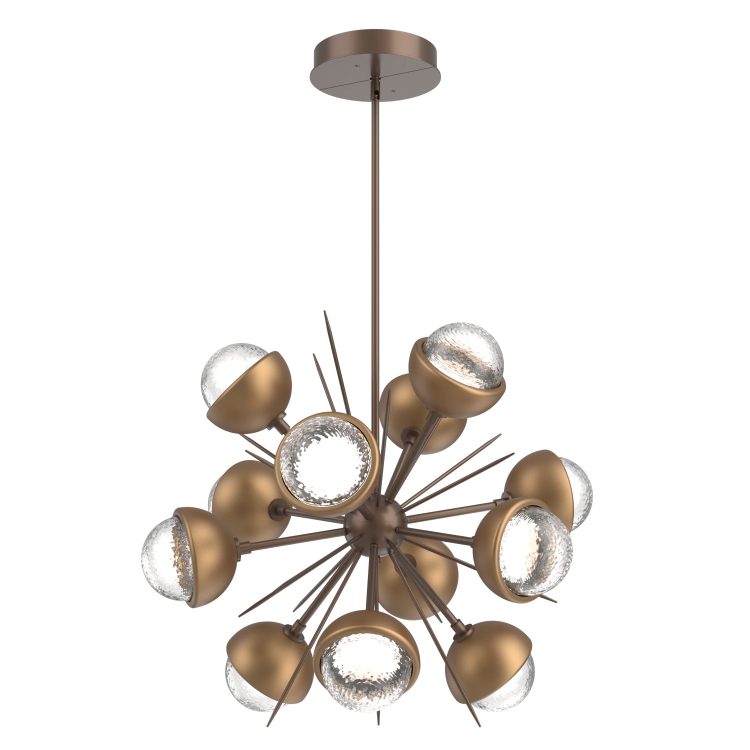 Hammerton Studio - CHB0093-0A-BB-C-001-L1-NB - LED Chandelier - Cabochon - Burnished Bronze