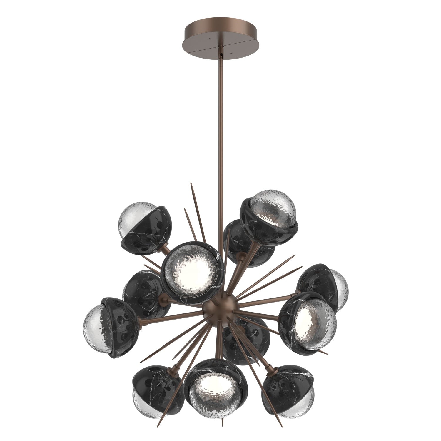 Hammerton Studio - CHB0093-0A-BB-C-001-L3-BM - LED Chandelier - Cabochon - Burnished Bronze