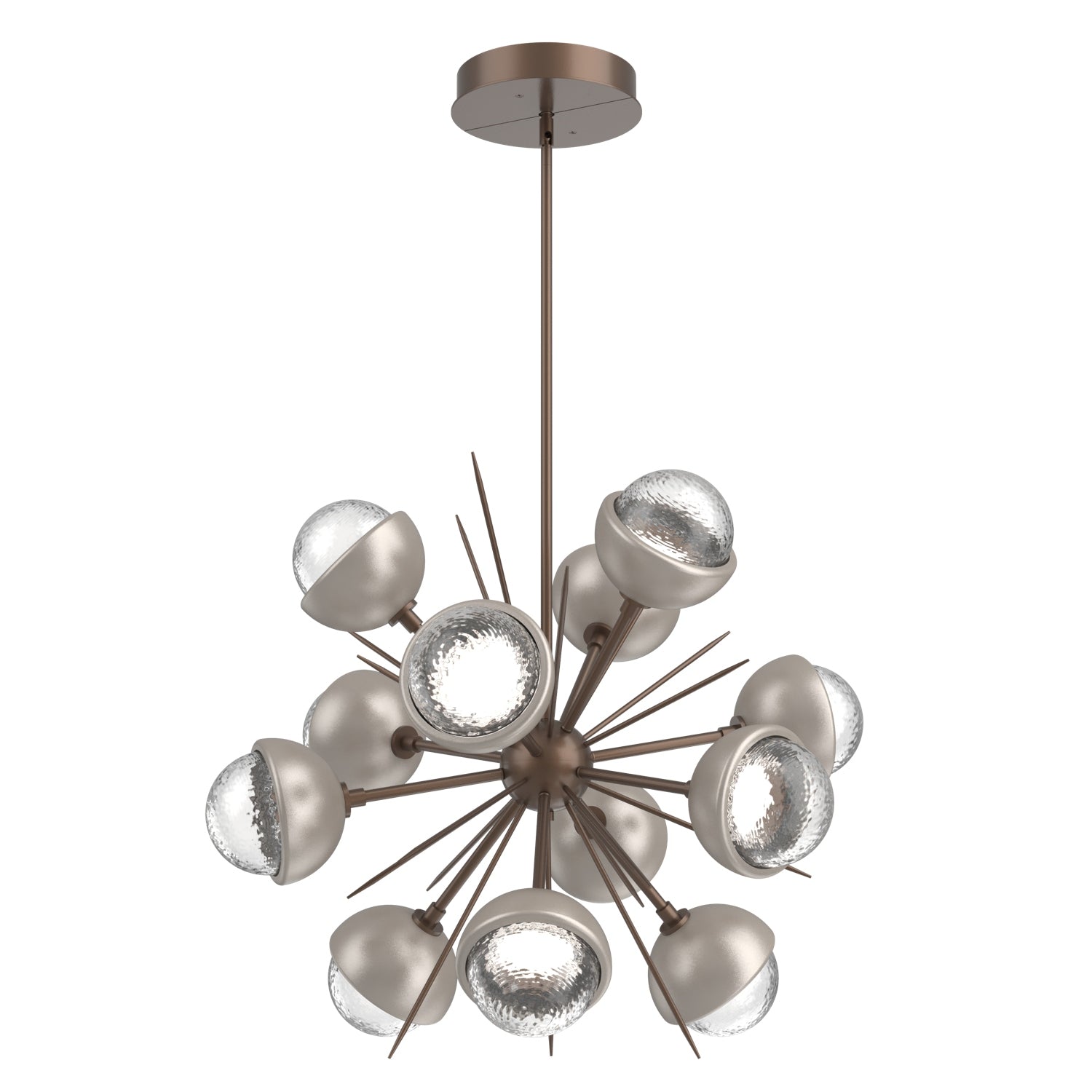 Hammerton Studio - CHB0093-0A-BB-C-001-L3-BS - LED Chandelier - Cabochon - Burnished Bronze